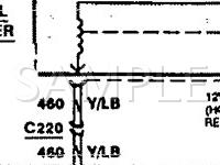 1994 Mercury Topaz  2.3 L4 GAS Wiring Diagram