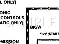 1995 Ford Aspire SE 1.3 L4 GAS Wiring Diagram