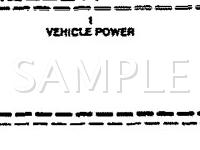 1995 Ford F-350 Pickup Super CAB 7.5 V8 GAS Wiring Diagram