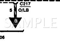 1995 Ford E-250 Econoline  4.9 L6 GAS Wiring Diagram