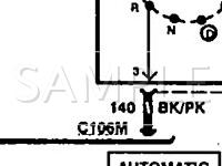 1995 Ford Mustang  3.8 V6 GAS Wiring Diagram