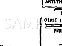 1995 Ford Mustang  3.8 V6 GAS Wiring Diagram
