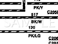 1995 Ford Mustang  3.8 V6 GAS Wiring Diagram