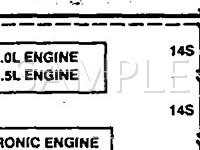 1995 Mercury Mystique GS 2.0 L4 GAS Wiring Diagram