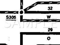 1995 Ford Contour GL 2.5 V6 GAS Wiring Diagram