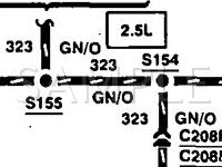 1995 Ford Probe SE 2.0 L4 GAS Wiring Diagram