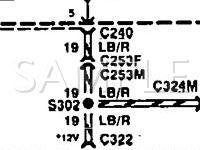 1995 Mercury Cougar XR-7 3.8 V6 GAS Wiring Diagram