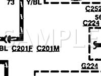1996 Mercury Tracer LTS 1.8 L4 GAS Wiring Diagram