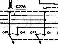 1996 Ford Contour LX 2.0 L4 GAS Wiring Diagram