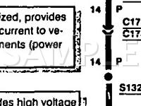1996 Mercury Mystique LS 2.5 V6 GAS Wiring Diagram