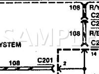 1996 Ford Probe SE 2.0 L4 GAS Wiring Diagram