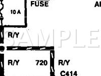 1996 Mercury Sable  3.0 V6 GAS Wiring Diagram