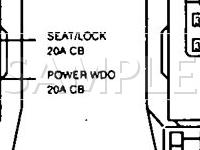 1996 Ford Thunderbird LX 4.6 V8 GAS Wiring Diagram