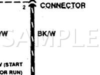 1997 Ford Aspire  1.3 L4 GAS Wiring Diagram