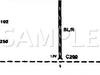 1997 Ford Aspire  1.3 L4 GAS Wiring Diagram