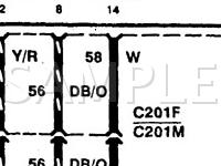 1997 Lincoln Mark Viii LSC 4.6 V8 GAS Wiring Diagram