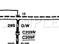 1997 Ford Contour  2.0 L4 GAS Wiring Diagram