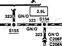 1997 Ford Probe GT 2.5 V6 GAS Wiring Diagram