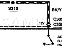 1997 Ford Probe GT 2.5 V6 GAS Wiring Diagram