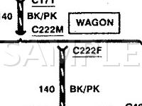 1997 Ford Taurus GL 3.0 V6 GAS Wiring Diagram