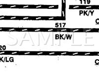 1998 Ford Mustang  3.8 V6 GAS Wiring Diagram
