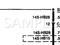 1998 Ford Contour LX 2.0 L4 GAS Wiring Diagram