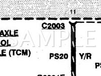 1998 Mercury Villager  3.0 V6 GAS Wiring Diagram