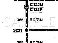 1999 Mercury Tracer  2.0 L4 GAS Wiring Diagram