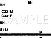 1999 Ford Mustang  3.8 V6 GAS Wiring Diagram