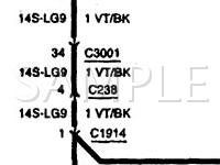 1999 Ford Contour SVT 2.5 V6 GAS Wiring Diagram