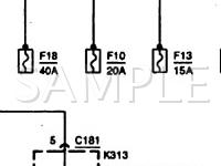 1999 Mercury Villager  3.3 V6 GAS Wiring Diagram