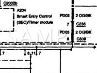 1999 Mercury Villager  3.3 V6 GAS Wiring Diagram