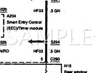 1999 Mercury Villager  3.3 V6 GAS Wiring Diagram