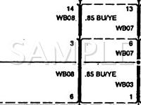 1999 Mercury Villager  3.3 V6 GAS Wiring Diagram