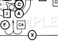 1996 Oldsmobile Achieva SC 2.4 L4 GAS Wiring Diagram