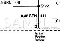 1998 Chevrolet G3500 VAN  7.4 V8 GAS Wiring Diagram