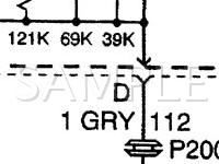 2000 Pontiac Grand AM  2.4 L4 GAS Wiring Diagram