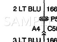 2001 Oldsmobile Alero  2.4 L4 GAS Wiring Diagram