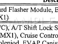 2001 Chevrolet Cavalier  2.2 L4 GAS Wiring Diagram