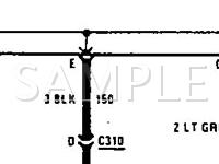 1990 Chevrolet Beretta GTZ 2.3 L4 GAS Wiring Diagram