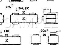1990 Cadillac Fleetwood Brougham 5.0 V8 GAS Wiring Diagram