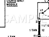 1990 Chevrolet Cavalier VL 2.2 L4 GAS Wiring Diagram