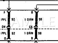 1990 Chevrolet Cavalier VL 2.2 L4 GAS Wiring Diagram