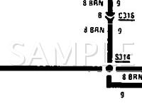 1990 Oldsmobile Cutlass Ciera  2.5 L4 GAS Wiring Diagram