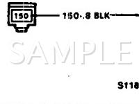 1990 GMC R1500 Suburban  6.2 V8 DIESEL Wiring Diagram