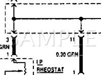 1990 GEO Prizm GSI 1.6 L4 GAS Wiring Diagram