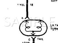 1990 Oldsmobile Cutlass Supreme  2.3 L4 GAS Wiring Diagram