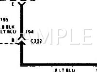 1990 Oldsmobile Cutlass Supreme International 3.1 V6 GAS Wiring Diagram