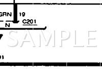 1990 Oldsmobile Cutlass Calais  2.5 L4 GAS Wiring Diagram