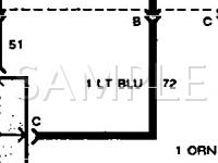1990 Oldsmobile Cutlass Calais SL 2.3 L4 GAS Wiring Diagram